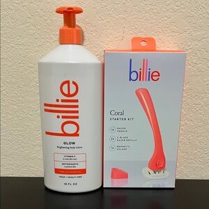Glow Brightening Body Lotion and Coral Razor Starter Kit